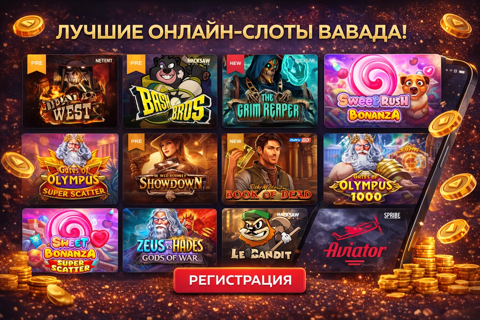 Игровой каталог и live-раздел Вавада